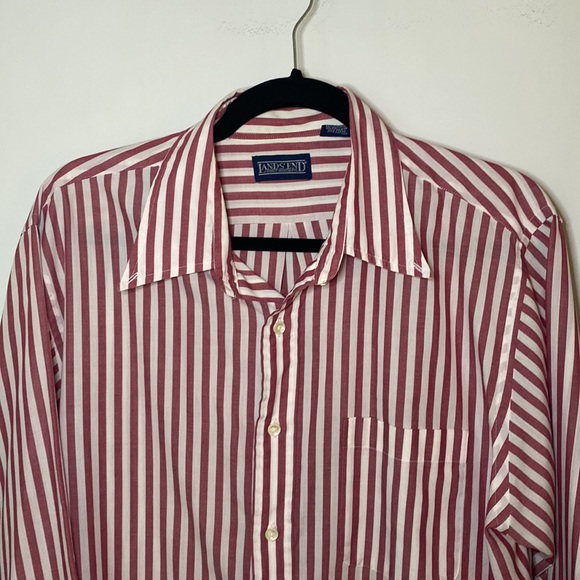 Red striped button down - Picture 4 of 10